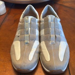 Cole Haan irony and tan sneakers